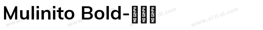 Mulinito Bold字体转换